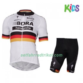 Fahrradbekleidung Radtrikot Kurzarm + Radhose Kurze 2017 Bora-Hansgrohe Deutscher Meister Kinder 